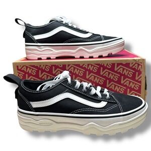 Vans UltraRange EXO Platform Black White Sneakers Women 8 WaffleCup Skate Shoes